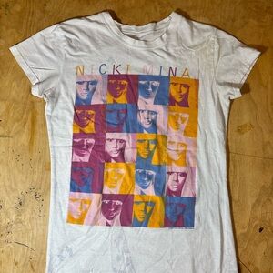 Nicki Minaj White Graphic Tee